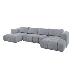 ALTDECOR SEDACÍ SOUPRAVA CLOUD-U 405 x 185 x 90 světle šedá barva, velur obraz