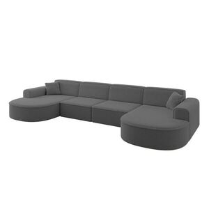 ALTDECOR SEDACÍ SOUPRAVA MARI-U2 – 388x171x79 cm šedá buklé obraz