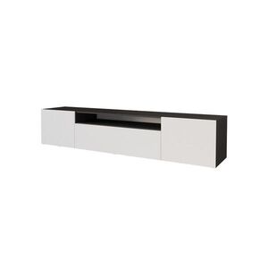 ALTDECOR NÍZKÁ komoda ELIO-W 200 x 40 x 41 cm – černá / bílá obraz