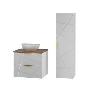 Petits-meubles KOUPELNOVÝ NÁBYTEK 60.6cm Aurora 2er-Set Bílá obraz