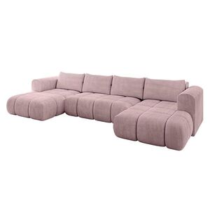 ALTDECOR SEDACÍ SOUPRAVA CLOUD-U 405x185x90 růžový manšestr obraz