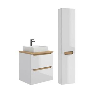 Petits-meubles KOUPELNOVÝ NÁBYTEK 60cm Livia 2er-Set Bílá obraz