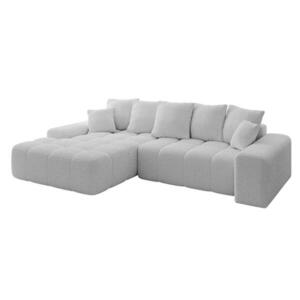 ALTDECOR ROHOVÁ SEDACÍ SOUPRAVA s otomanem vlevo ENSI-L – 267 × 164 × 69 cm, světle šedá obraz