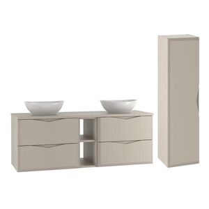 Petits-meubles KOUPELNOVÝ NÁBYTEK 140.6cm Ellie 2er-Set Kašmír obraz