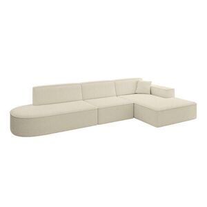 ALTDECOR ROHOVÁ SEDACÍ SOUPRAVA s otomanem vpravo IREA-L2-v4 – 327 × 165 × 77 cm, béžová obraz