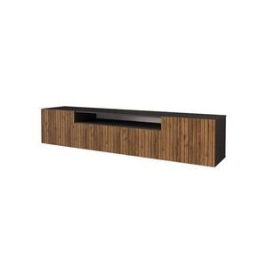 ALTDECOR NÍZKÁ komoda KITO-W 200 x 40 x 41 cm – černá / Katania obraz