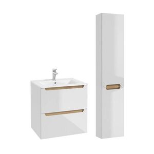 Petits-meubles KOUPELNOVÝ NÁBYTEK 60cm Livia 2er-Set Bílá obraz