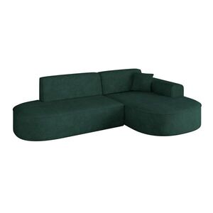 ALTDECOR ROHOVÁ SEDACÍ SOUPRAVA s otomanem vpravo MARI-L1 – 243 × 171 × 79 cm, zelená, velur obraz