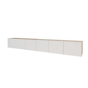 ALTDECOR NÍZKÁ KOMODA ELIO-W 3x100x40x40 cm – Artisan / bílá obraz