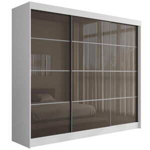 ALTDECOR ŠATNÍ SKŘÍŇ PEKA III – 250 cm – bílá|šedá obraz