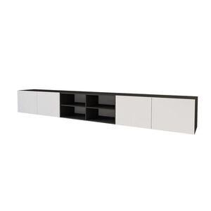 ALTDECOR NÍZKÁ komoda ELIO-W 3x100x40x40 cm – černá / bílá obraz