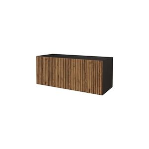 ALTDECOR NÍZKÁ komoda NOA-2-W 100 x 40 x 40 cm – černá / Katania obraz
