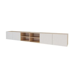 ALTDECOR NÍZKÁ komoda KITO-W 3x100x40x40 cm – Artisan / bílá obraz