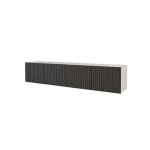ALTDECOR NÍZKÁ komoda KITO-W 2x100x40x40 cm – bílá / černá obraz