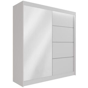 ALTDECOR ŠATNÍ SKŘÍŇ PAOKI s LED - 200 cm - bílá obraz