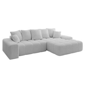 ALTDECOR ROHOVÁ SEDACÍ SOUPRAVA s otomanem vpravo ENSI-L - 267x164x69 cm světle šedá obraz