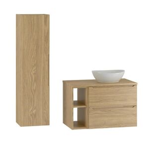 Petits-meubles KOUPELNOVÝ NÁBYTEK 80.6cm Viggo 2er-Set Dřevo obraz