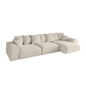 ALTDECOR ROHOVÁ SEDACÍ SOUPRAVA s otomanem vpravo ESKAR-L2 364x176x72 cappuccino velur obraz