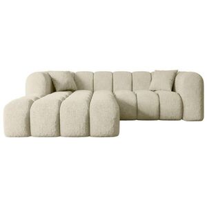 ALTDECOR ROHOVÁ SEDACÍ SOUPRAVA s otomanem vlevo OLEA-L1 – 231 × 173 × 74 cm, béžová obraz