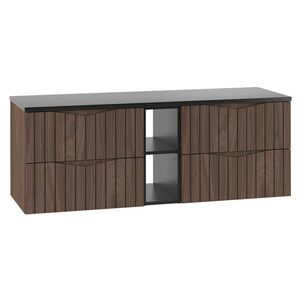 Petits-meubles SKŘÍŇKA POD UMYVADLO 140.6cm Siena Dřevo a černá obraz