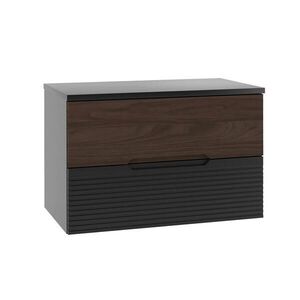 Petits-meubles SKŘÍŇKA POD UMYVADLO 80.6cm Sylla Černá a dřevěná obraz