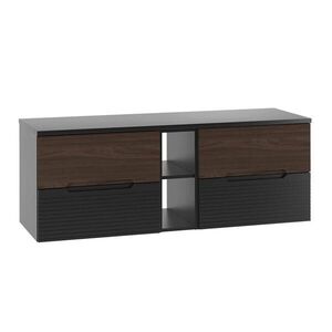 Petits-meubles SKŘÍŇKA POD UMYVADLO 140.6cm Sylla Černá a dřevo obraz