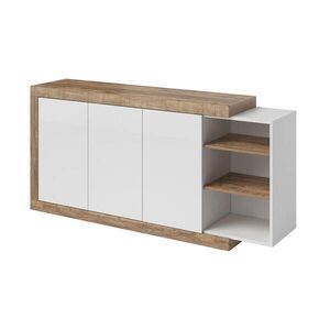 Petits-meubles SIDEBOARD Azior Bílá a dřevo obraz