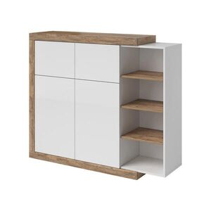 Petits-meubles SIDEBOARD Azior Bílá a dřevo obraz