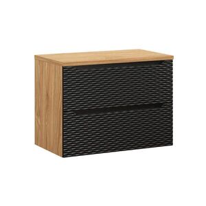 Petits-meubles SKŘÍŇKA POD UMYVADLO 80cm Elora Černá a dřevěná obraz