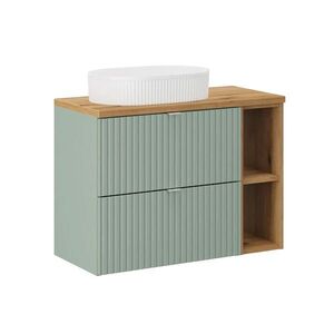 Petits-meubles UMYVADLO 80.4cm Jade Zelená a dřevo obraz