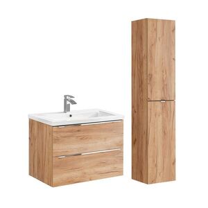 Petits-meubles KOUPELNOVÝ NÁBYTEK 80cm duben 2er-Set Dřevo obraz