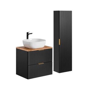 Petits-meubles KOUPELNOVÝ NÁBYTEK 60.6cm Adriel 2er-Set Černá obraz