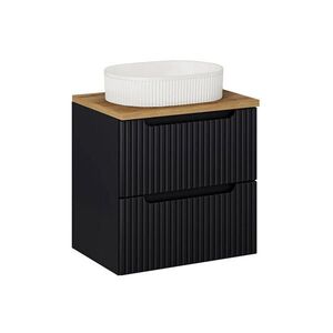 Petits-meubles UMYVADLO 60.4cm Riva Černá a dřevěná obraz