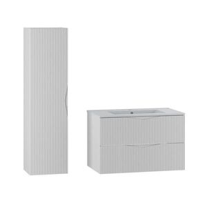 Petits-meubles KOUPELNOVÝ NÁBYTEK 80cm Tao 2er-Set Bílá obraz