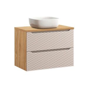 Petits-meubles UMYVADLO 80cm Elora Béžová a dřevo obraz