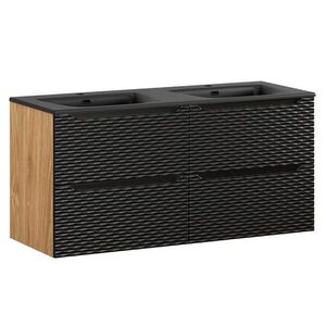 Petits-meubles DVOJUMYVADLO 120cm Elora Černá a dřevěná obraz