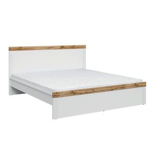 Petits-meubles POSTEL 180/200 Hella Bílá a dřevo obraz
