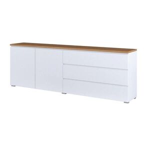 Petits-meubles SIDEBOARD Liko Bílá a dřevo obraz