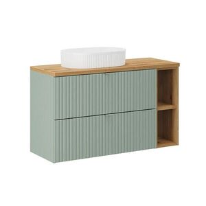 Petits-meubles UMYVADLO 100.4cm Jade Zelená a dřevo obraz