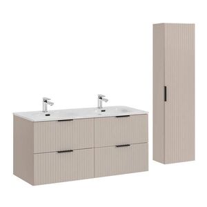Petits-meubles KOUPELNOVÝ NÁBYTEK 120.4cm Adriel 2er-Set Béžová obraz