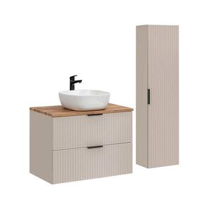 Petits-meubles KOUPELNOVÝ NÁBYTEK 80.6cm Adriel 2er-Set Béžová obraz