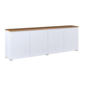 Petits-meubles SIDEBOARD Liko Bílá a dřevo obraz