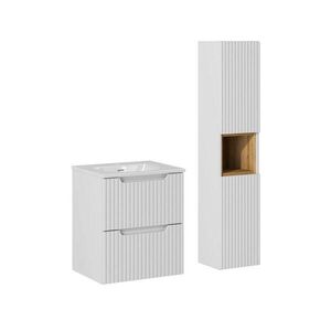 Petits-meubles KOUPELNOVÝ NÁBYTEK 50cm Riva 2er-Set Bílá obraz