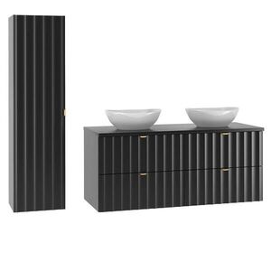 Petits-meubles KOUPELNOVÝ NÁBYTEK 120.6cm Lexa 2er-Set Černá obraz