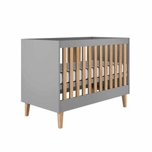 Petits-meubles DĚTSKÁ POSTEL Kubi bez zásuvky, bez matrace, šedá 120/60 obraz