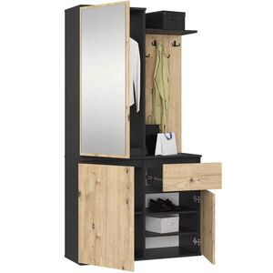 RAUMHIRSCH FURNITURE ŠATNÍK Černý Artisan 95/183/35 obraz