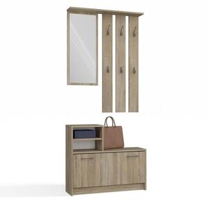 RAUMHIRSCH FURNITURE ŠATNÍK praktická šatníková sestava se zrcadlem Sonoma 85/180/24 obraz
