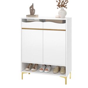 FLIEKS BOTNÍK 80x35x105cm bílý LED 16 barev zásuvky obraz