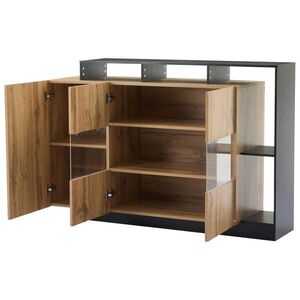 FLIEKS KOMODA LED MDF Bluetooth Úložná Jídelna obraz