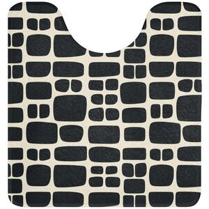 OnlyWow WC PŘEDLOŽKA Moderní - organické - černé 55x60 cm obraz